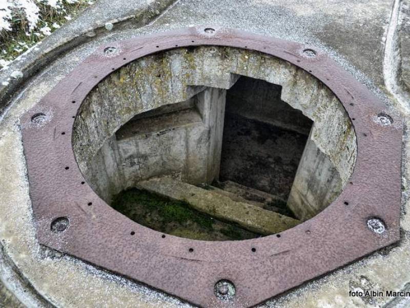 Fortyfikacja Pańska Góra schron ringstand 58c tobruk